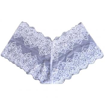 Samber Culotte Femme Sexy Dentelle Lingerie Érotique Tanga Ouvert Entrejambe Slip Dexy Transparant Sous-Vêtement Bas Lace Blanc