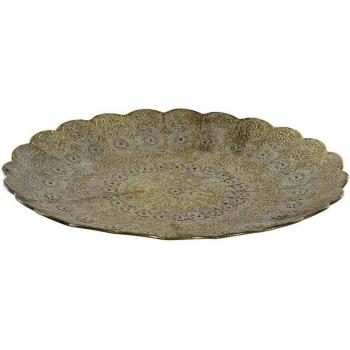 Centro de Mesa DKD Home Decor Metal 35 x 35 x 4 cm