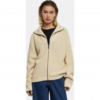 Women's Urban Classic Zipped Knitted Sweater – Light Brown