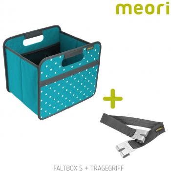 Classic Small Faltbox mit Tragegriff – Azur Blau, 32 × 26,5 × 27,5 cm