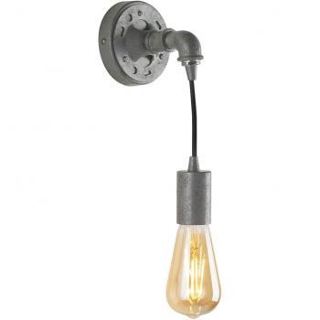 Applique Amarcord Zincato 1xe27 in metallo invecchiato a luce singola