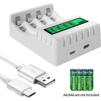 LED-Anzeige Akku-Ladegerät für Ni-Mh/Ni-Cd Batterien