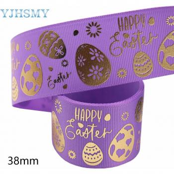 Easter Themed Grosgrain Ribbon 1.5 Inch x 5 Yards