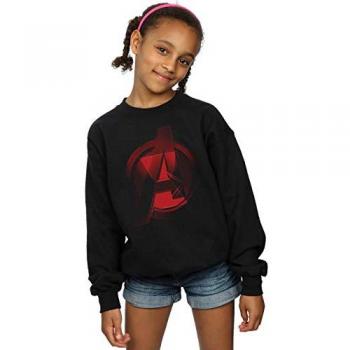 Black Widow Kids Sweatshirt with Avengers Logo