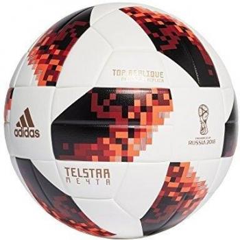 Adidas Herren Fußball-WM Knock Out, Weiß/Solar Red/Black, 5