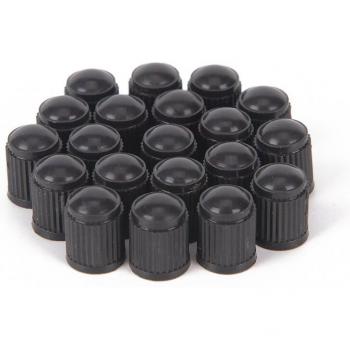 20Pcs Black Plastic Tyre Air Valve Caps