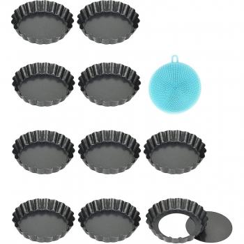 Moules à Tartelettes Revêtus 10 pièces