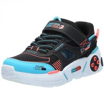 Sneakers enfant Skechers Gametronix Noir/Bleu – Lacets