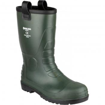 Footsure 97 Rigger Safety Wellingtons – Couleur Verte – Taille 44