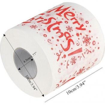 Rollo higiénico baño Papá Noel, suministros navideños