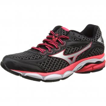 Mizuno Wave Ultima Wos Scarpe da corsa Donna Black/Silver/Diva Pink