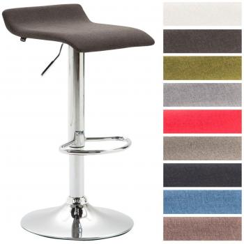 Tabouret de Bar Dyn V2 en Tissu avec Base en Métal Chromé