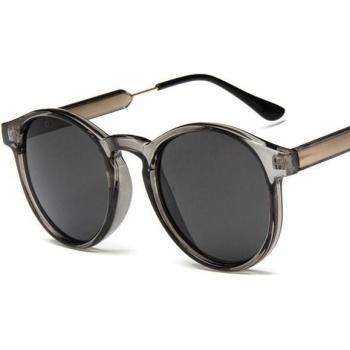 Round Leopard Yellow Sunglasses