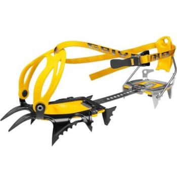 Crampones Grivel Air Tech Hybrid Dual-Matic Evo, Alpinismo, Unisex Adultos, color negro y amarillo, talla única