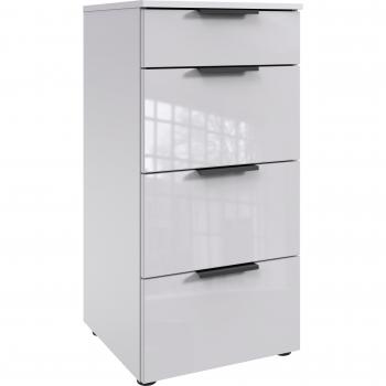 WIMEX Level36 C – Schubkastenkommode mit Glasfront, Soft‑Close, 41 cm