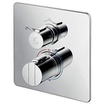Ideal Standard Easybox A5880 built in thermostatic bath shower mixer with square face plate