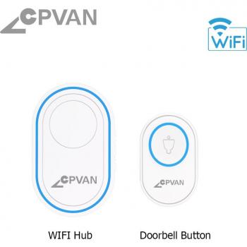CPVAN Intelligent Doorbell with 58 Ring Songs