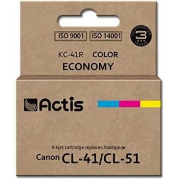 Cartuccia d'inchiostro compatibile KC-41R per Canon CL-41/CL-51, Ciano, Magenta, Giallo