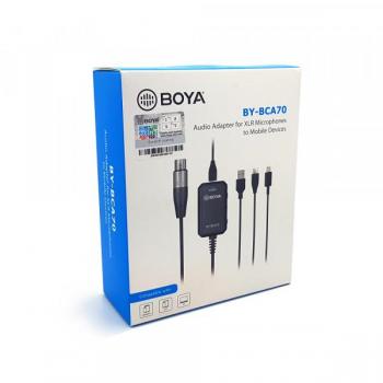 Adaptador de micrófono XLR a móvil BOYA BY-BCA70