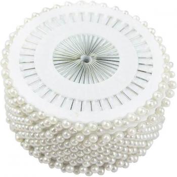 Crafting Quilting Pins with Colorful Pearl Heads