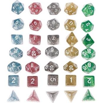 7-Piece Sparkling Dice Set