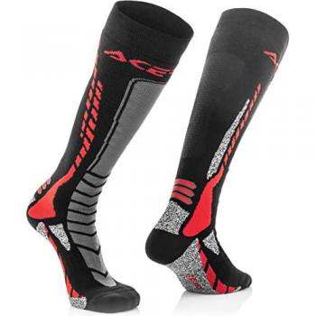 Acerbis MX Pro Calzini Tecnici Nero Rosso L/XL