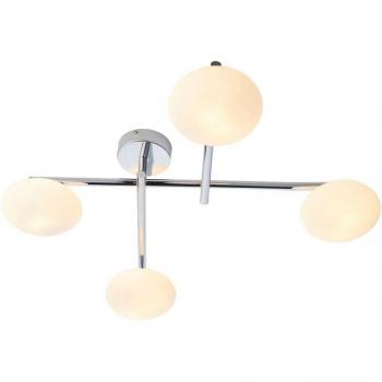 Chrome Plate Oristano 4-Light Semi Flush Mount