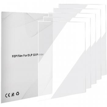 Kit de películas lanzamiento FEP de 5 unidades para Anycubic, Mars y Halot-One Lcd Sla Dlp (200 x 140 x 0,15 mm)