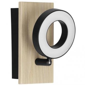 EGLO LED Deckenspot Rielves – Leuchtmittel inkl., Spot L7 x H15 x AL17,5 cm (braun, schwarz), 1×4,2 W