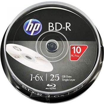 HP Blu-ray R 6X 10-pack 25GB