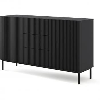 Ravenna Commode en Bois Noir Mat