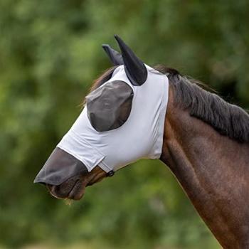 Busse Fliegenmaske TWIN FIT FLEXI PLUS – Dunkelgrau