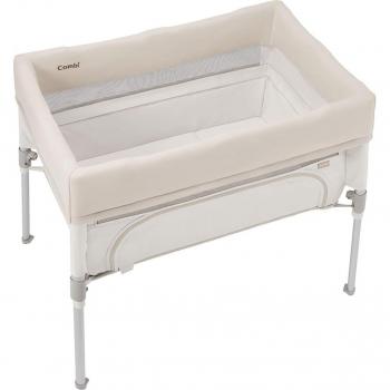 Sukusuya Tomonel 24‑Model Compact Crib – Milky Beige