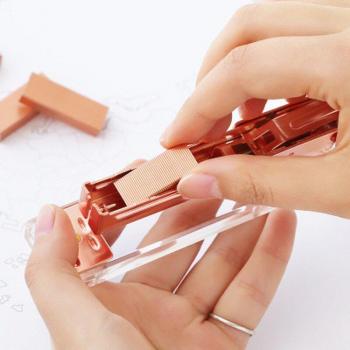 Metal Rose Gold Staples 1000pcs Kawaii Binding Supplies
