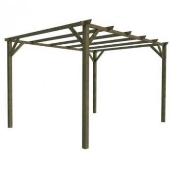 Pergola Leroy Merlin in legno massello L 300 x P 400 x H 247 cm