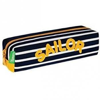 Fourre-tout à motifs Tanns Les Fantaisies Sacha Bleu/Jaune