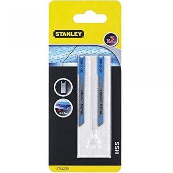 Stanley Metal Cutting Jigsaw Blades, U-Shape, HSS, Straight Cut, Single Pack