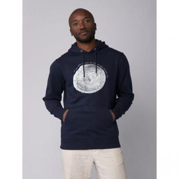 Felpa Baumscheibe Navy–Bianco sfumato