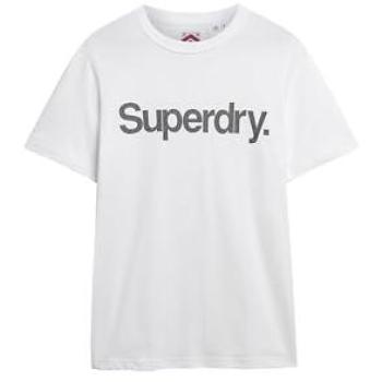 Superdry Herren‑Tee Core Logo – weiß, XL – €39,99