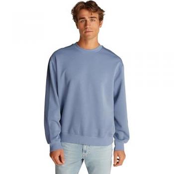 Calvin Klein Jeans Casual Hoodie mit Logo-Band an den Ärmeln – 65 % Baumwolle, 35 % Polyester – XL – Hellblau