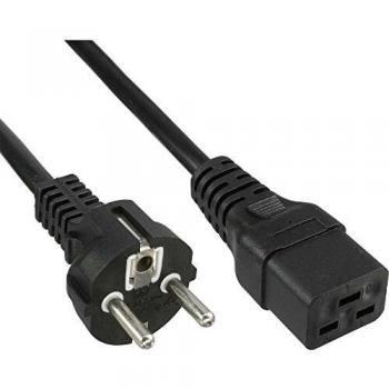 Adaptateur Secteur C19 Schuko Noir