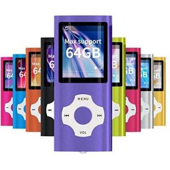Hotechs VibeLite MP3 – Lila, 1,8″ LCD, 32 GB Slot & FM‑Receiver
