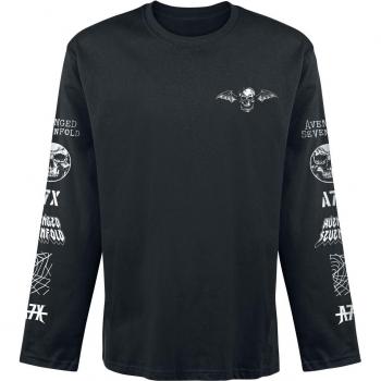 Lizenziertes Avenged Sevenfold Männerlangarmshirt mit Logo, Größe M, schwarz