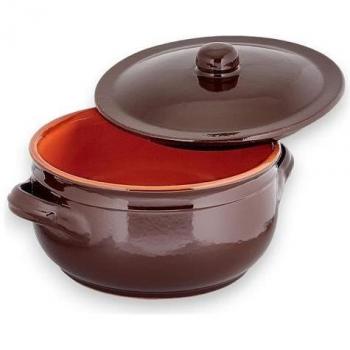 Tegame cuoce tutto: terracotta con rivestimento ceramico 20 cm – Brunella