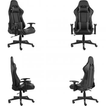 VidaXL Gamestoel PVC grijs