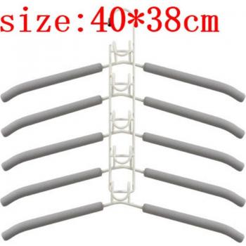 5-in-1 Non-Slip Laundry Drying Rack Clothes Hangers Fishbone Type Wardrobe Organizer