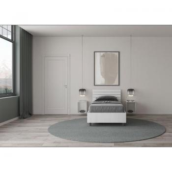 Cama Confort 80x190 Somier Ankel y Cabecero Blanco