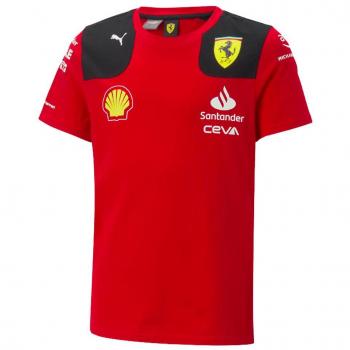 Tee Puma Ferrari 2023 Rouge – Junior 13/14 ans, tour de poitrine 32‑34 pouces
