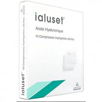 Genevrier Ialuset Compresse Imprégné Acide Hyaluronique 10 unités