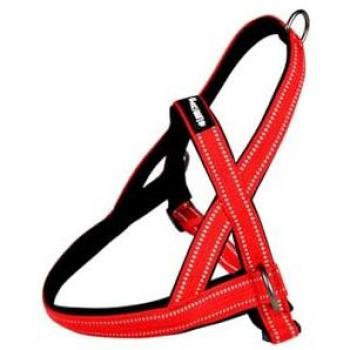 Harnais Norvégien Expert – Couleur Rouge, Taille M, Longueur Ajustable 65–75 cm